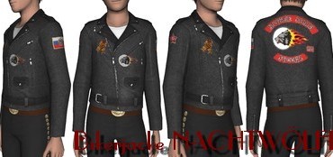 Sims 3 – Bikerjacke Nachtwölfe