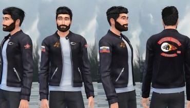 Sims 4 Bikerjacke Nachtwölfe