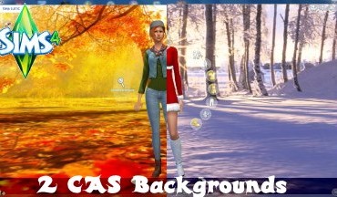 Sims 4 CAS Backgrounds Herbst Winter