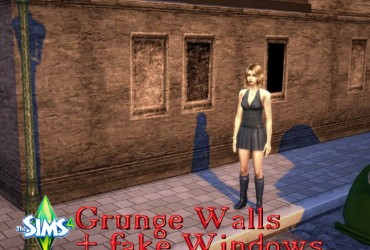 TS4 – Grunge Walls and Fake Window