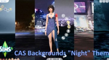 Sims 4 CAS Background Set „Night“