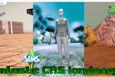 Sims 4 CAS Backgrounds fantastic landscape