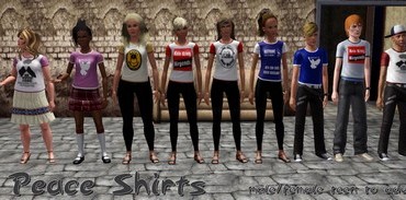 Sims 3 – Peace T-Shirts